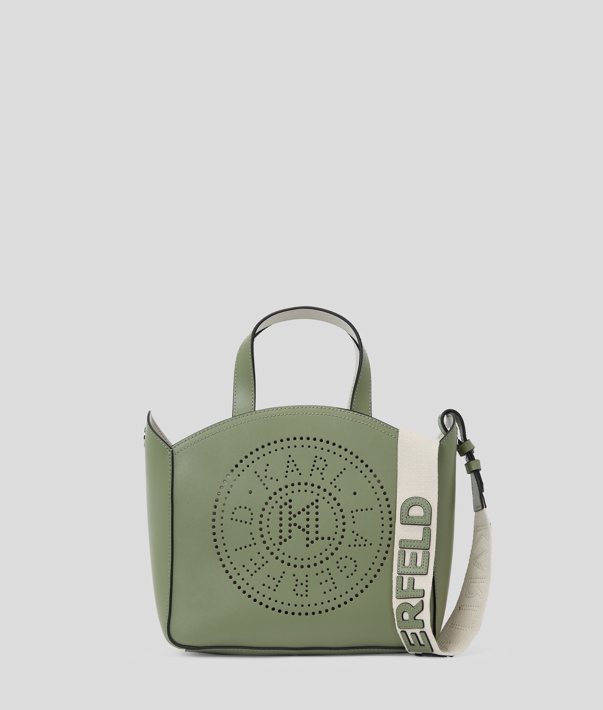 K/CIRCLE PERFORATED SMALL TOTE BAG
