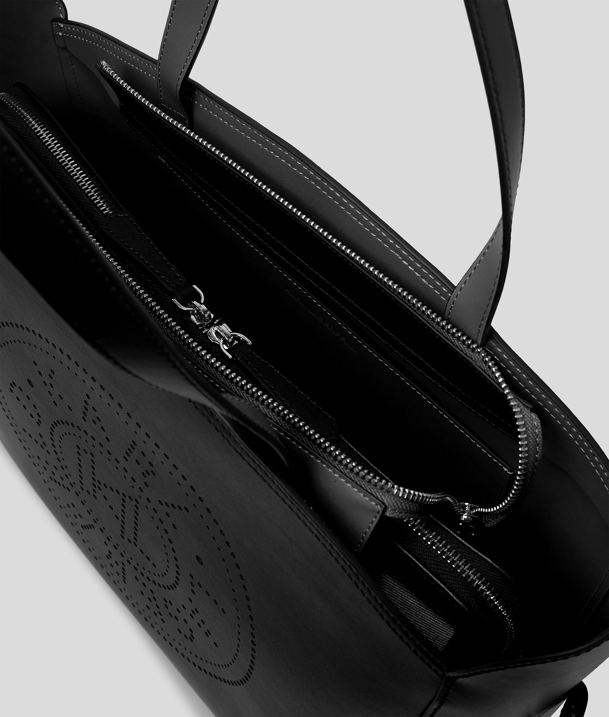 K/CIRCLE PERFORATED TOTE BAG WITH POUCH - Image 5