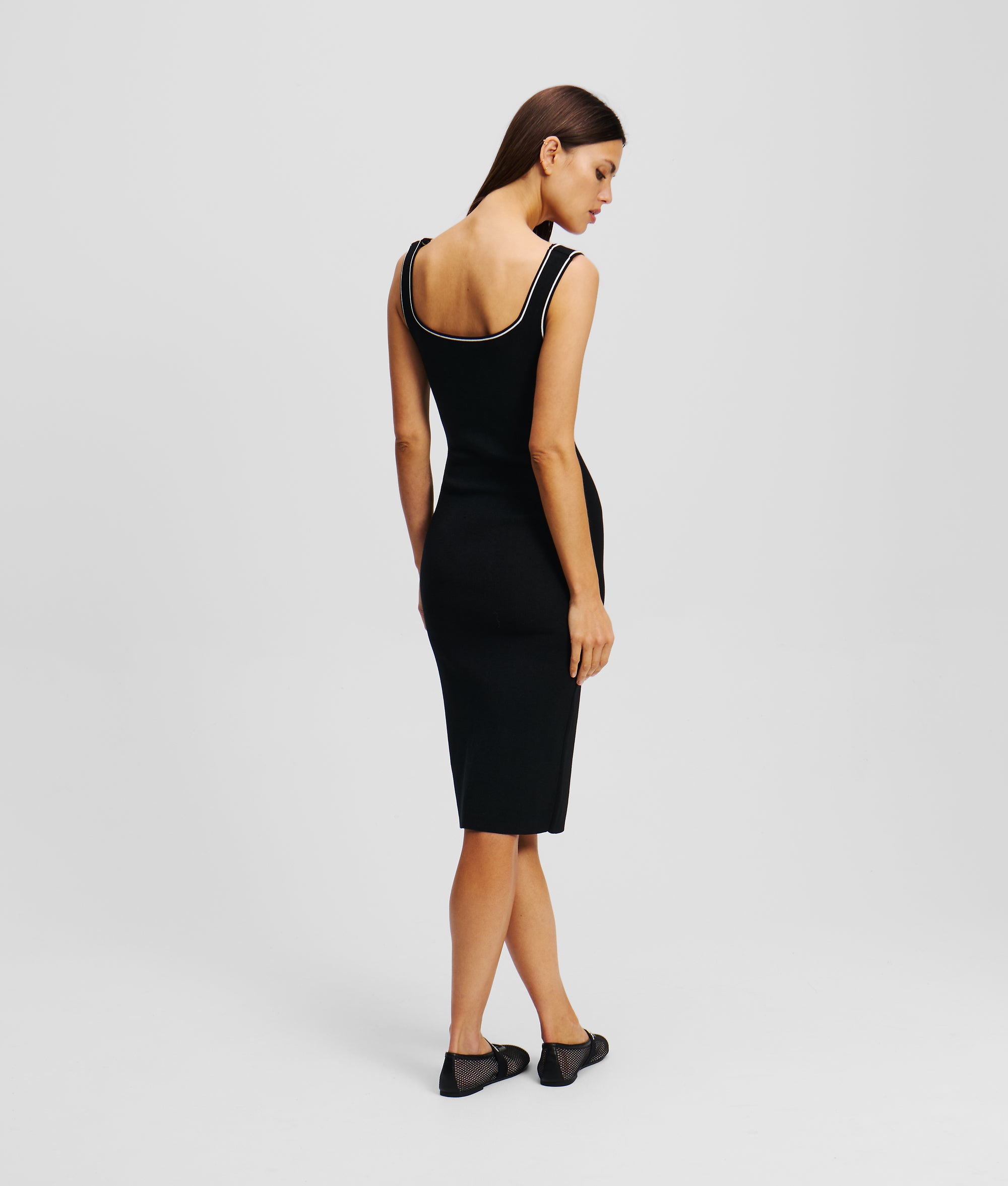 KARL ESSENTIAL KNITTED DRESS - Image 3