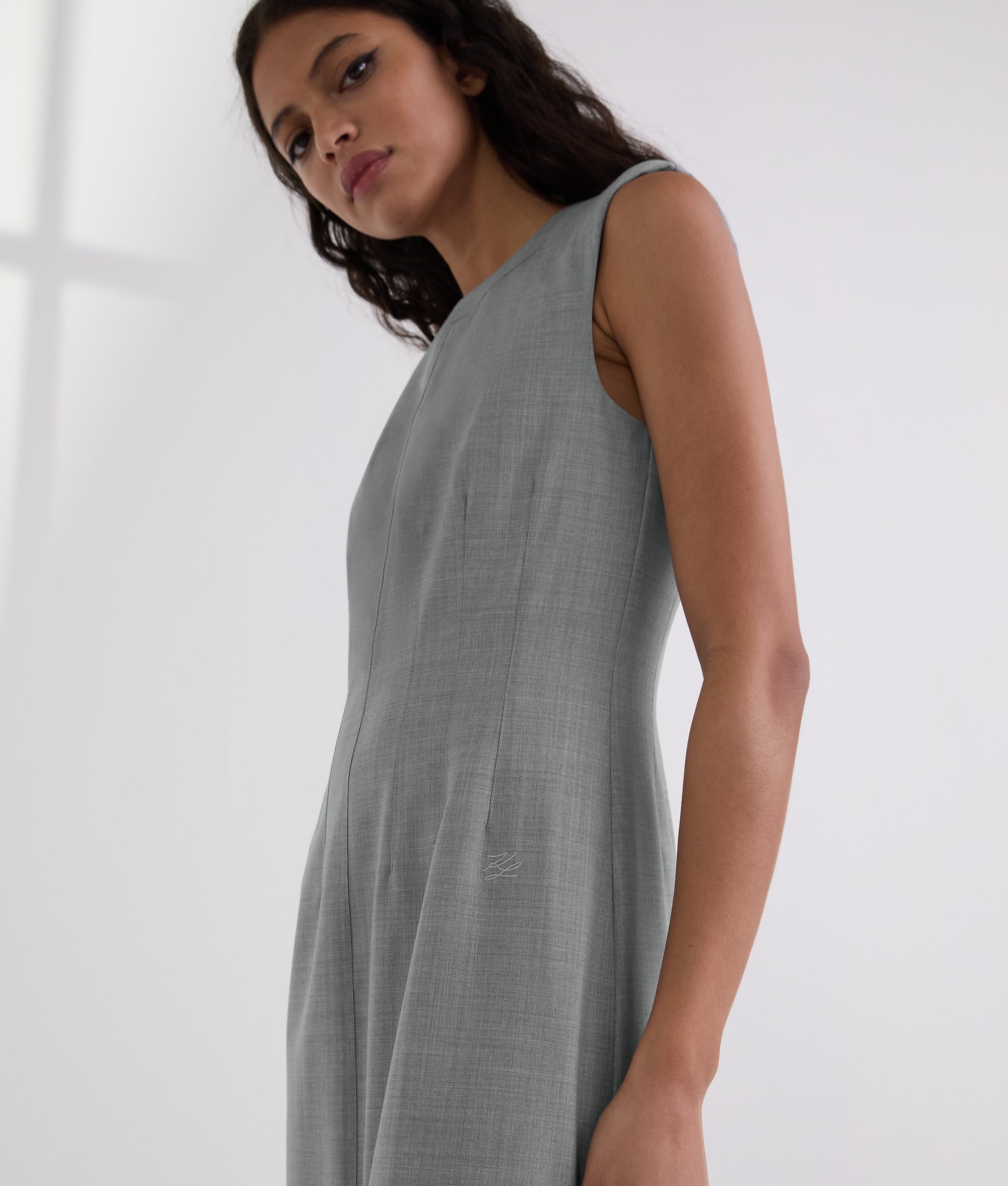 TAILORED WOOL-BLEND DRESS - Image 2