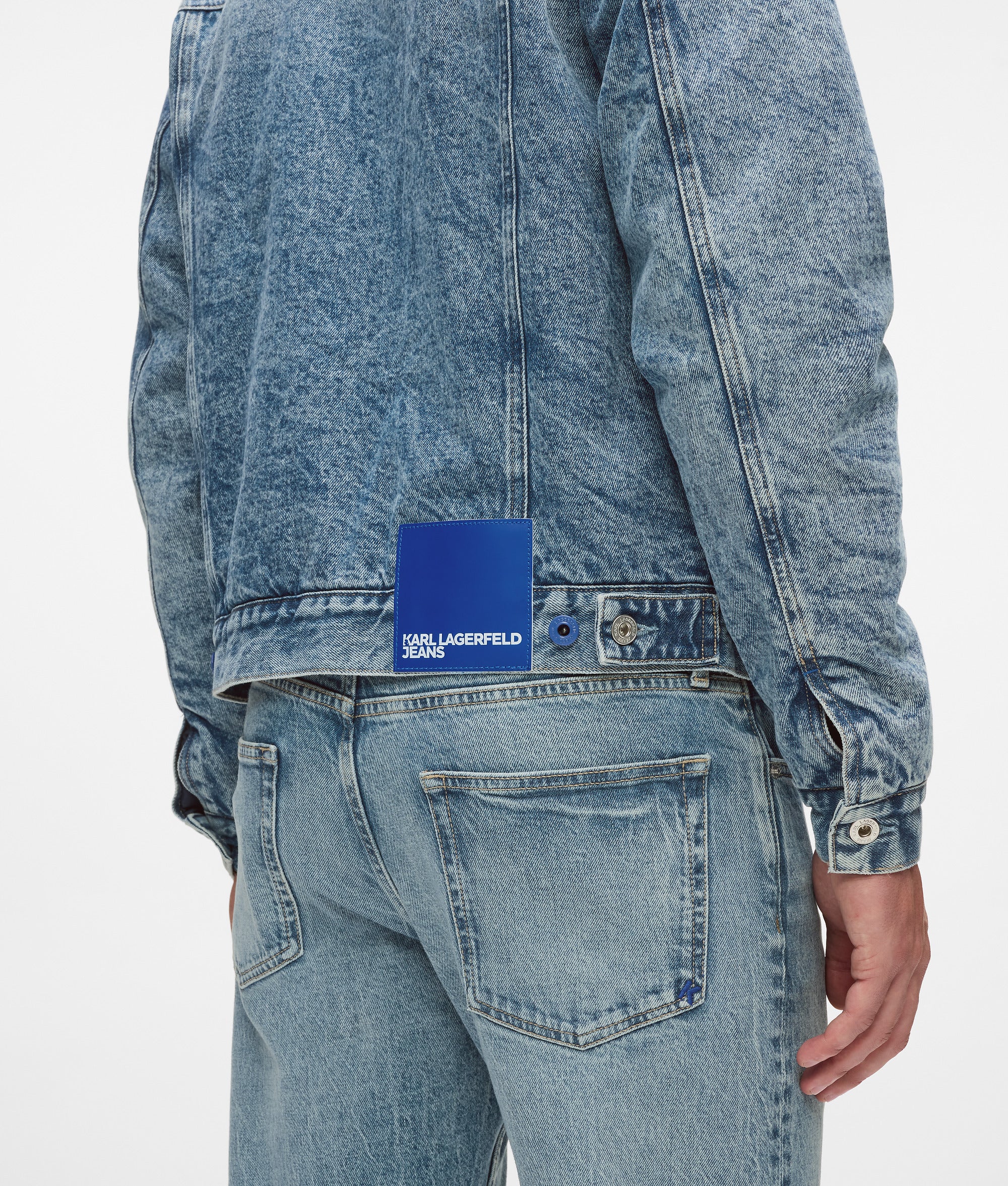 Shearling denim jacket - Image 2