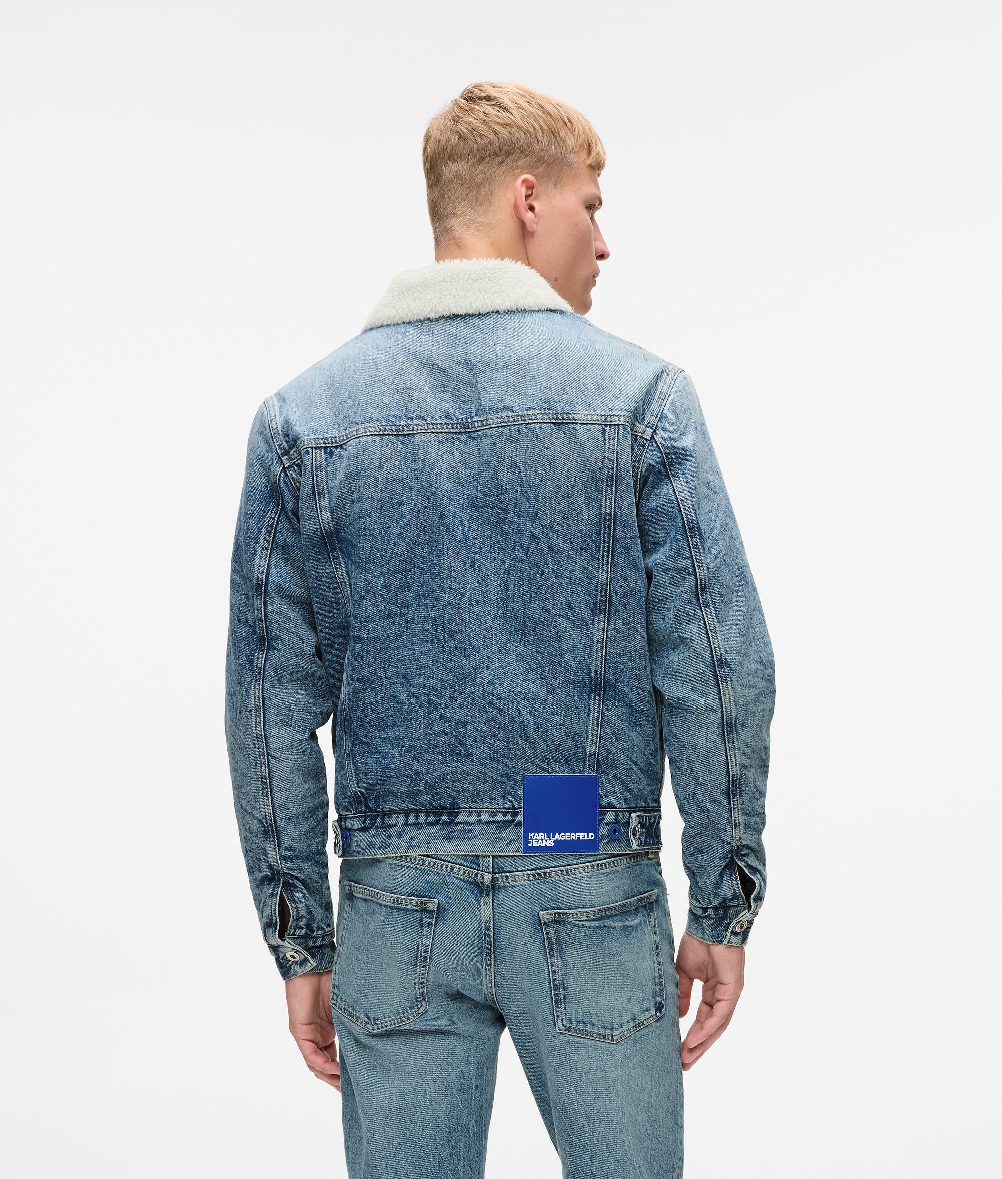 Shearling denim jacket - Image 3
