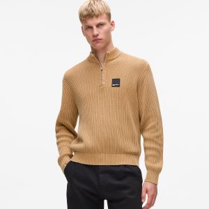 Relaxed half-zip sweater