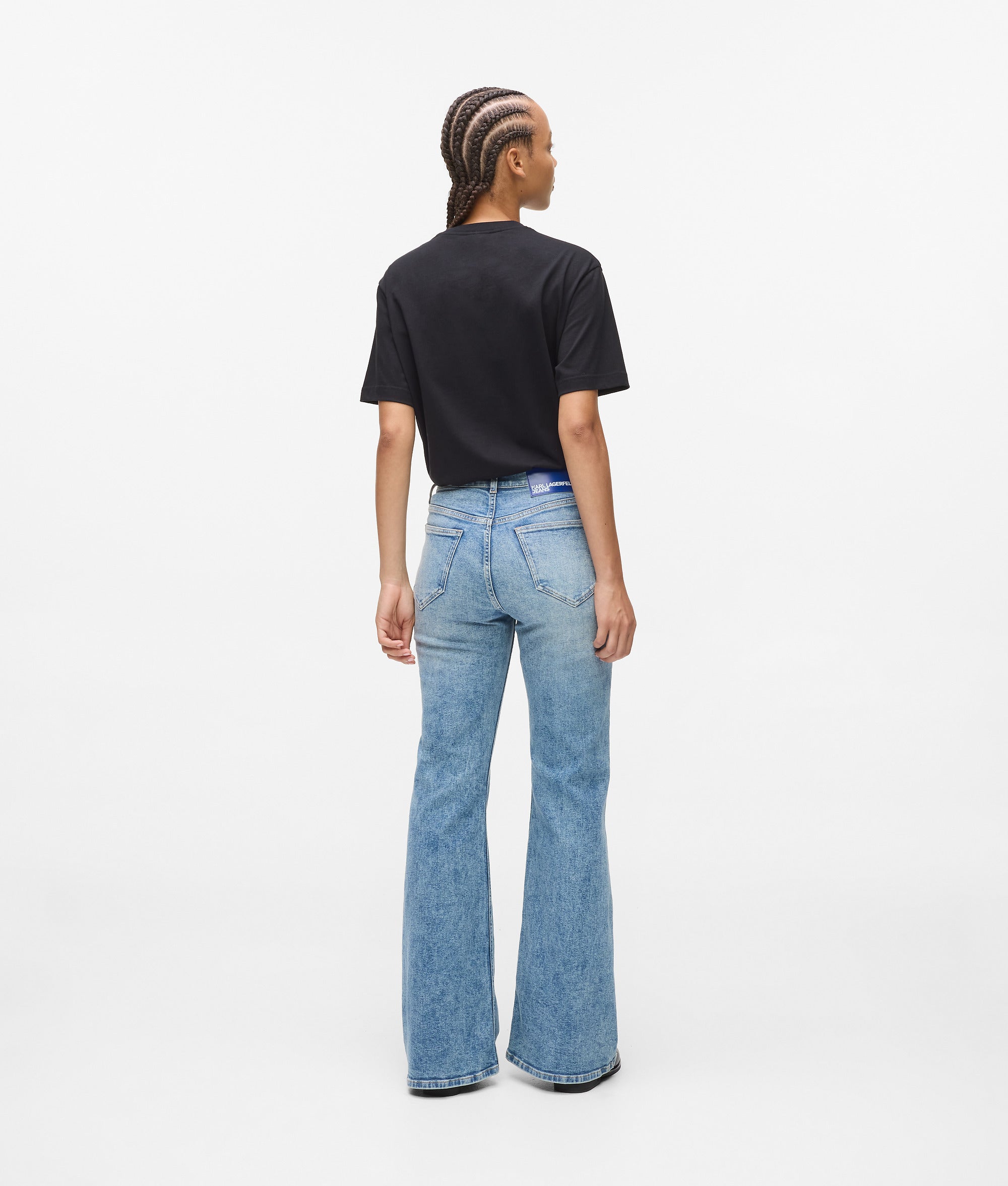 High-rise flared jeans - Image 3