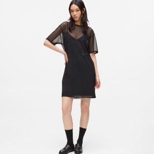 Mesh T-shirt dress
