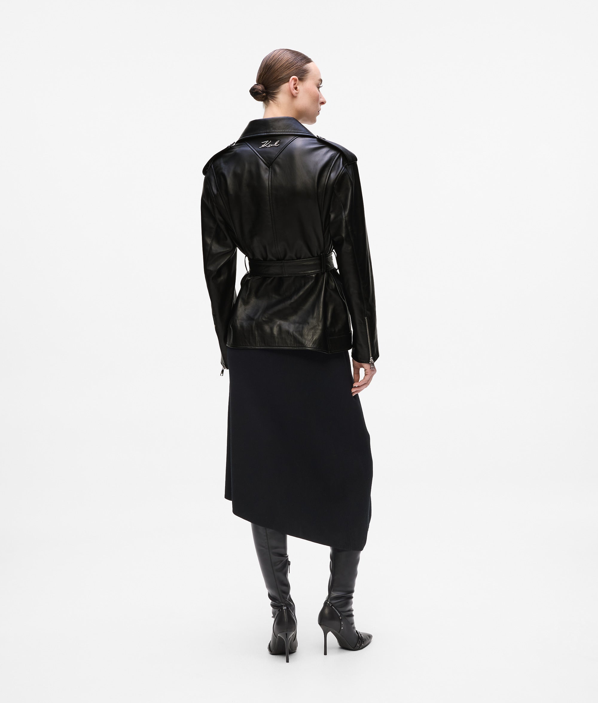 Oversized leather jacket - Image 3