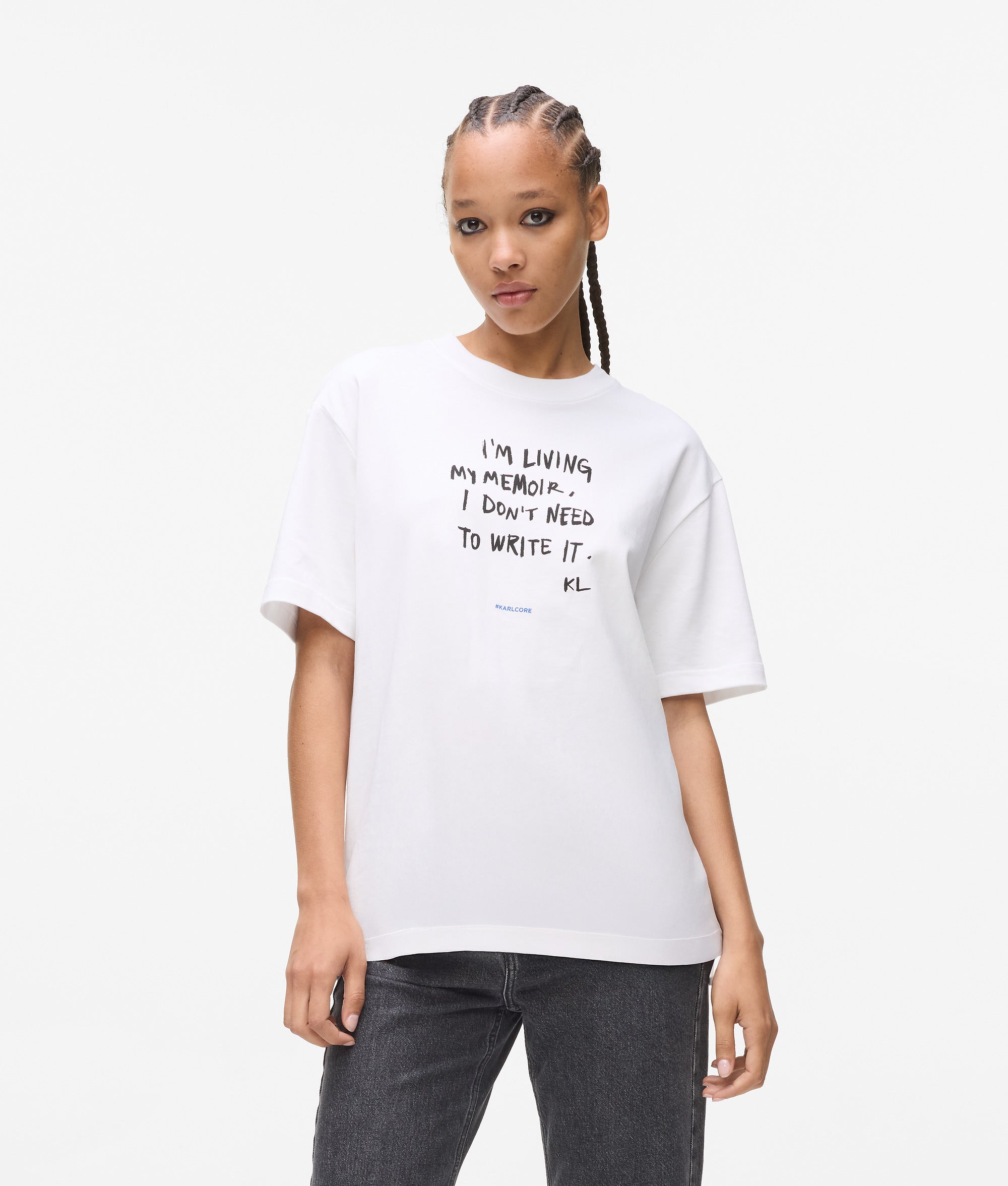 Relaxed Karl quote T-shirt