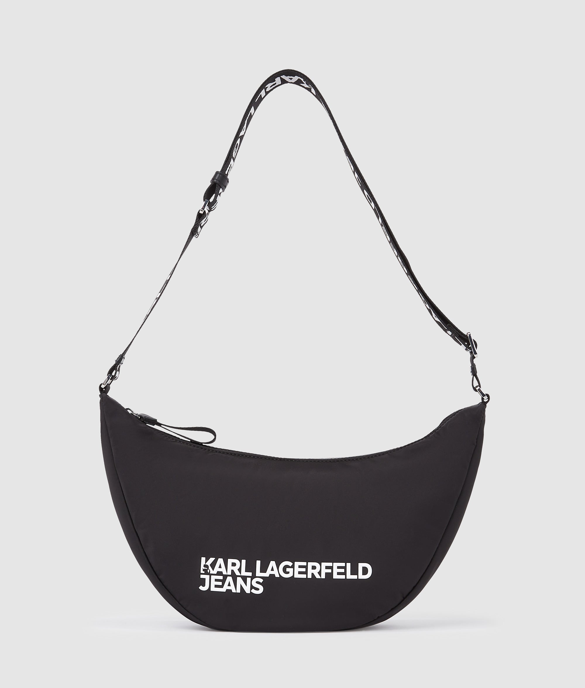 Logo nylon sling bag