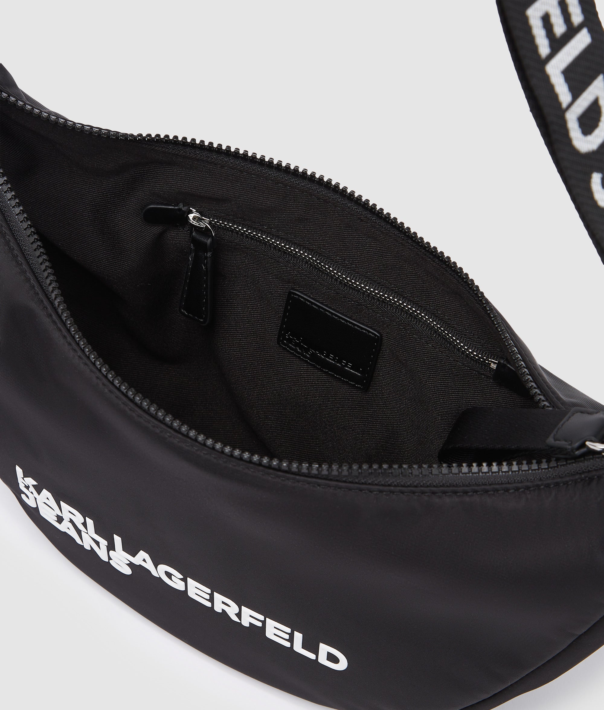 Logo nylon sling bag - Image 5