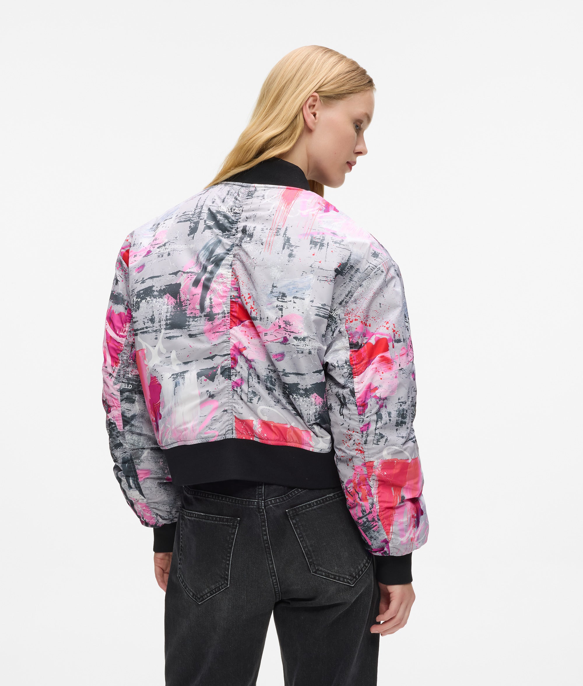 All-over paint bomber jacket - Image 3