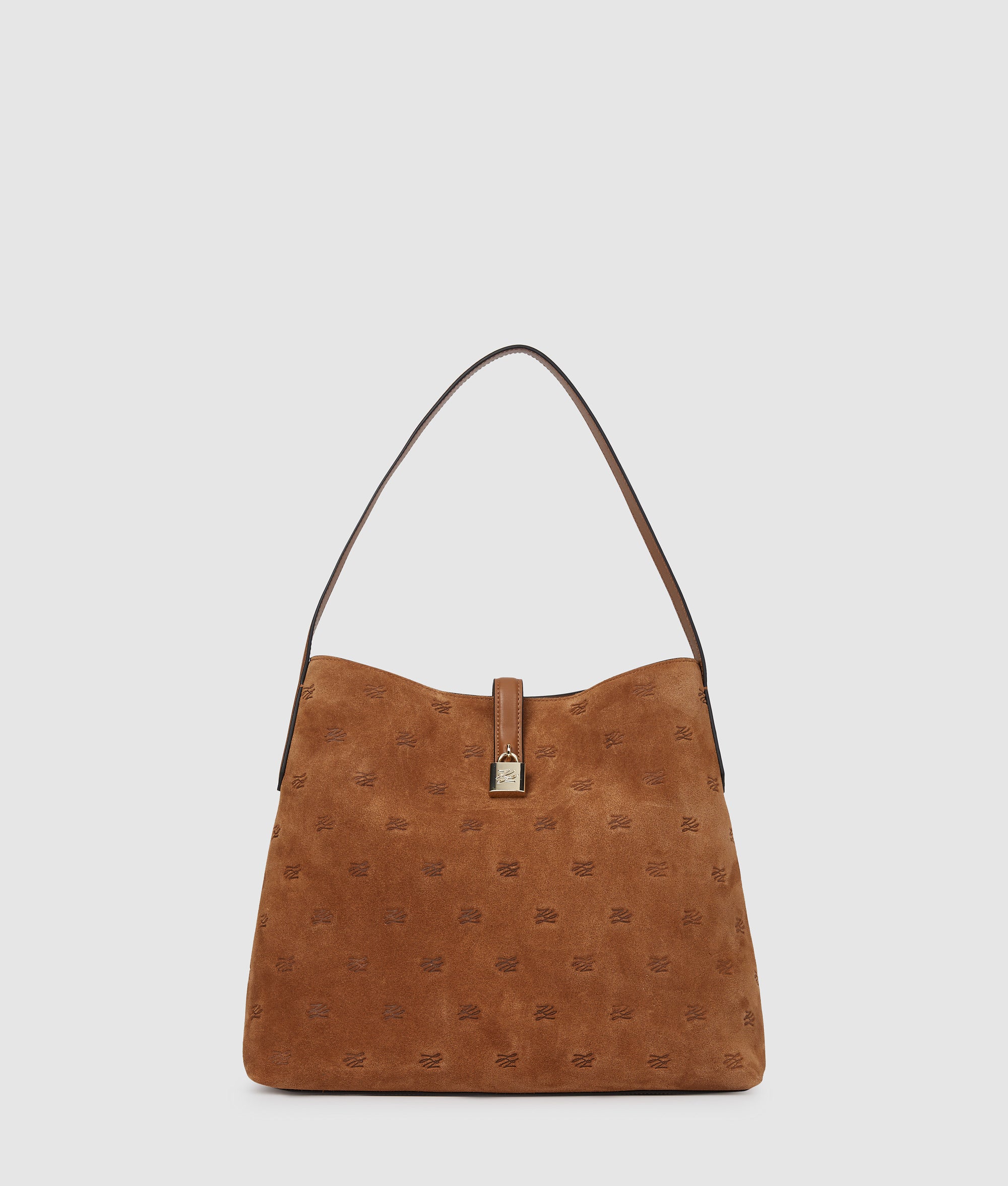 K/Autograph padlock suede hobo bag