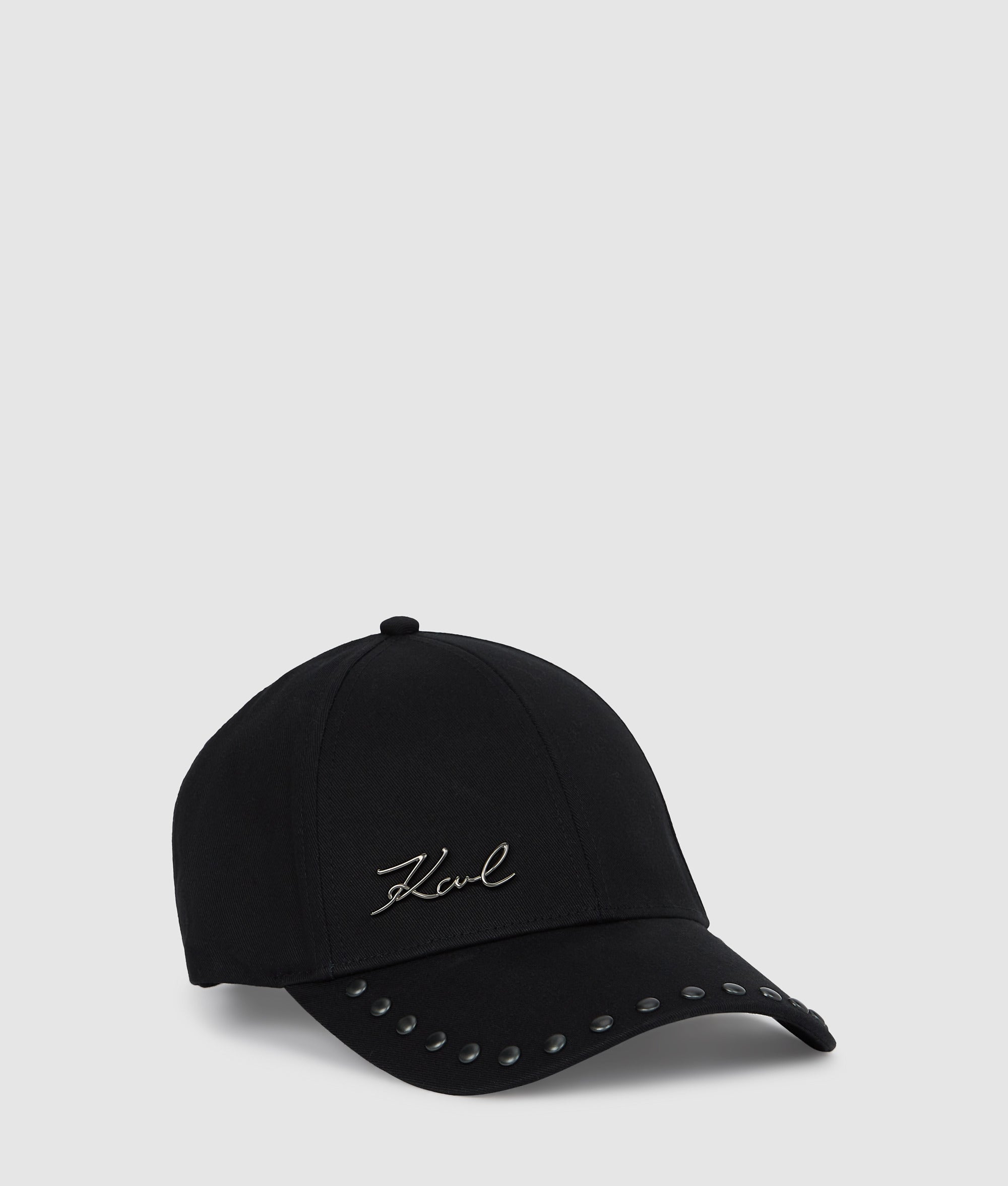 K/Signature studded cap