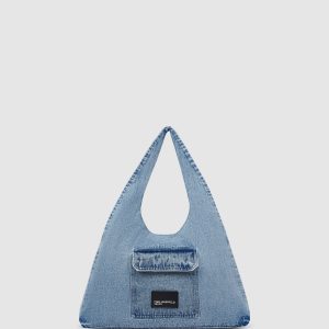 Denim hobo shopper