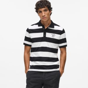 Striped polo shirt