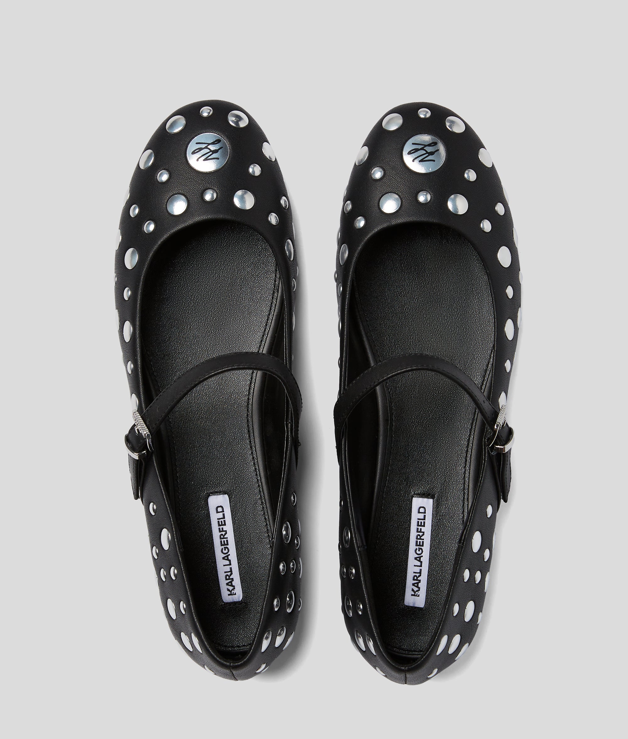 KARO MIRROR STUDS BALLET FLATS - Image 4